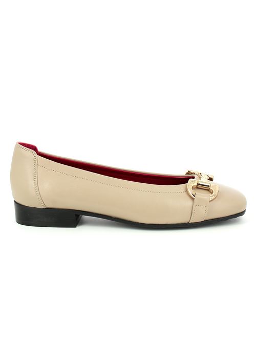 ballerina da donna in pelle beige CARLA ORTI | T706Z